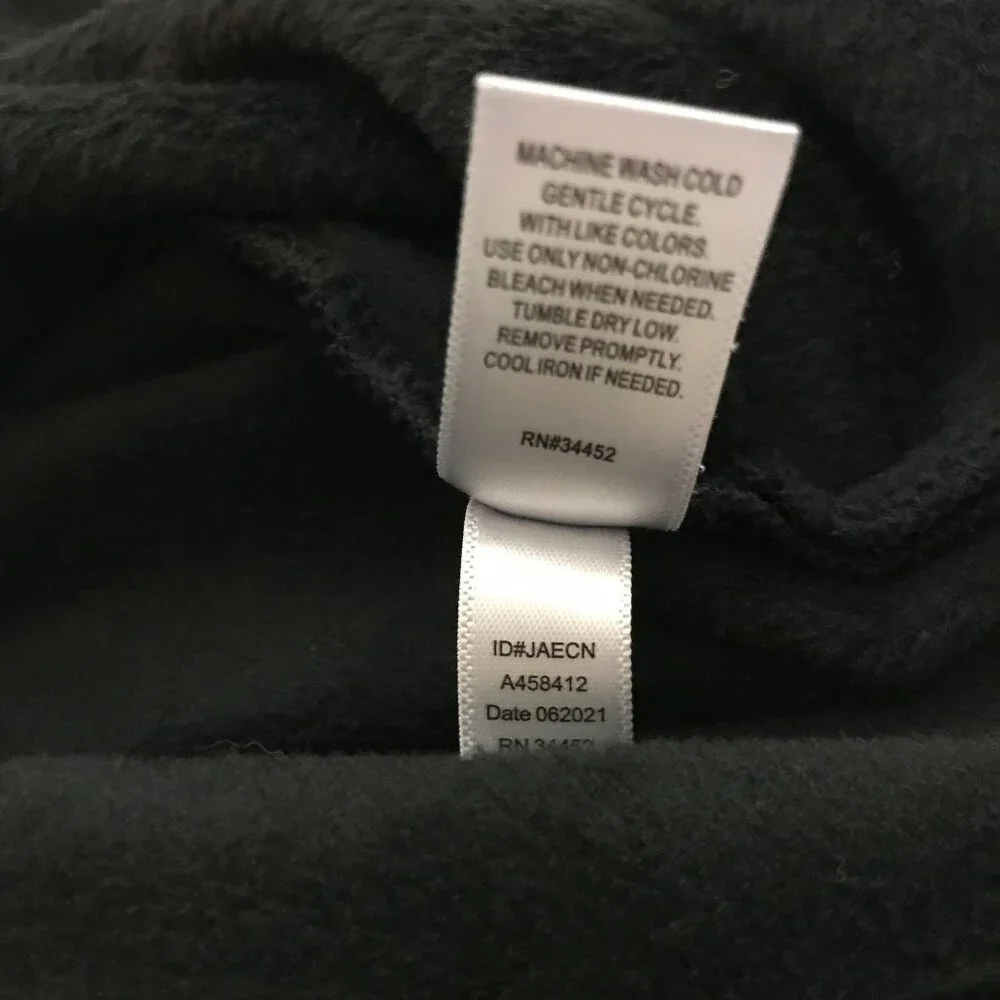 Cuddl Duds Size XL Black Velvet Tunic Popover Top With Side Slits & Thumbholes - Picture 7 of 10
